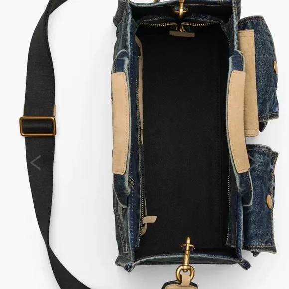 Marc Jacobs Suede Denim Medium Tote - Picture 5 of 10